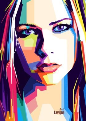 Avril Lavigne popart style