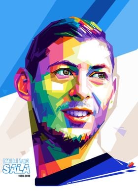 Emiliano Sala popart style