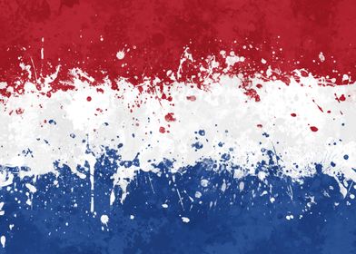 Netherlands Flag Grunge