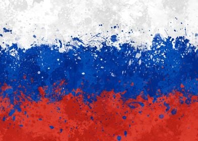 Russian Flag Grunge