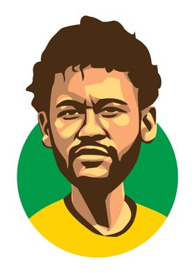 Neymar junior caricature