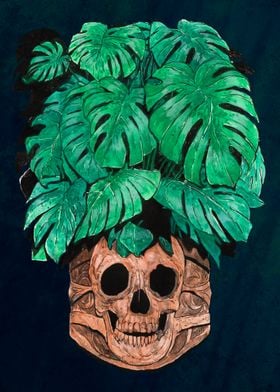 Monstera skull