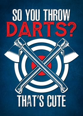 Cute Throwing Darts