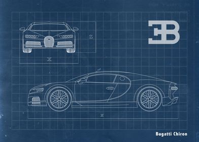 Bugatti Veyron Blueprint 