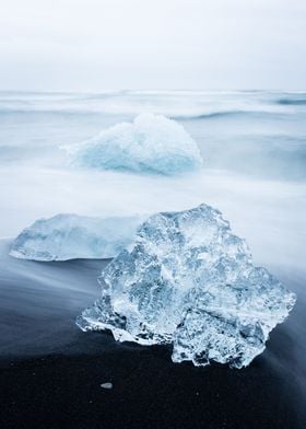 Ice on the beach