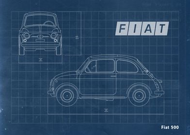 Fiat 500 Blueprint
