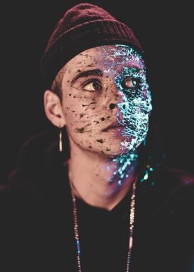 UV Light Face Splatter 2