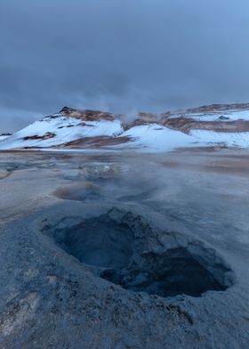 Boiling mud