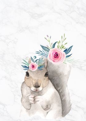 Baby Animal Floral IV