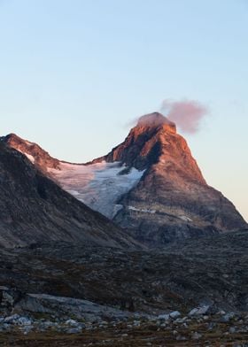 Sunset in Greenland