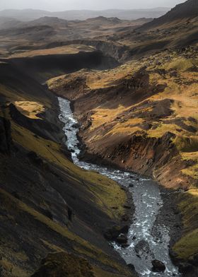 Through the canyon