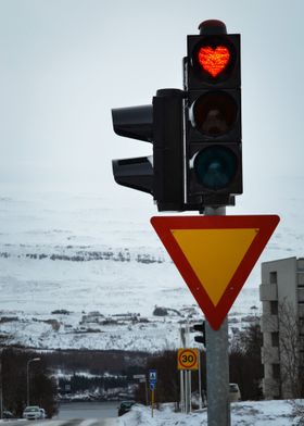 Iceland Traffic Light