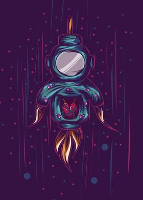 Astronot broken heart 