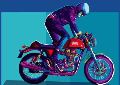 Bike rider wpap poster