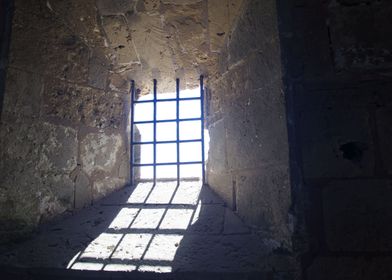 Historical prison window 