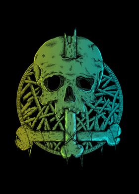 Skull color artwork