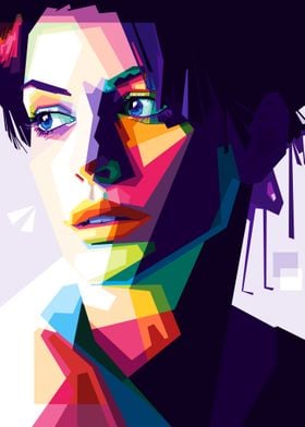 Anne hathaway popart 