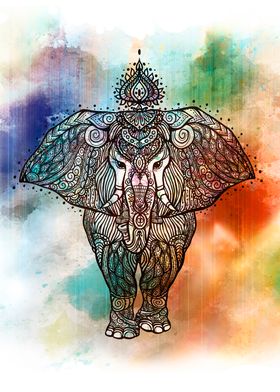 Mandala elephant