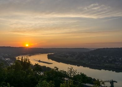 Sunrise Over Ohio River