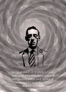 Portrait of H P Lovecraft
