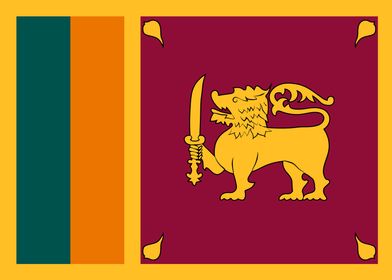 SRI LANKA Flag