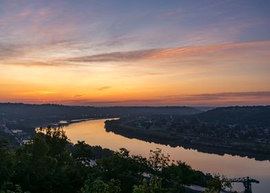 Sunrise Over Ohio River