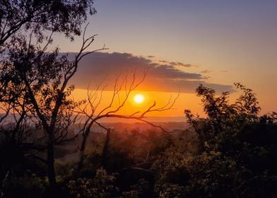 Vibrant sunset