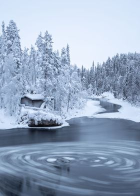 Cabin by the river