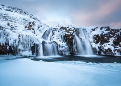 Icy waterfall