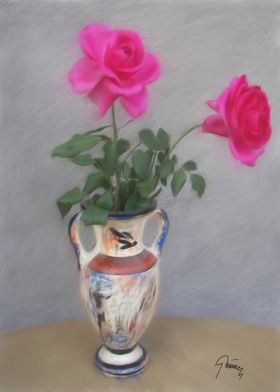 Roses in a vase