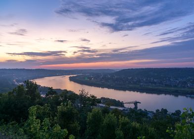 Sunrise Over Ohio River