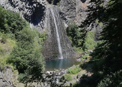 Waterfall with nice trees