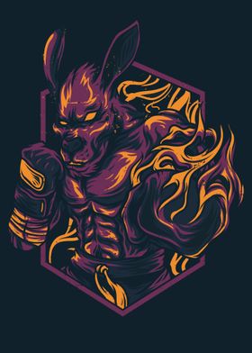 Flaming Werewolf
