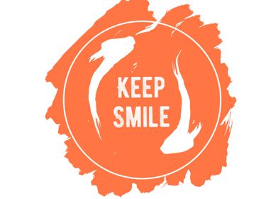 Keep Smile Typography