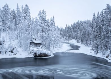 Cabin by the river