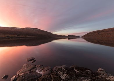 Sunrise over the lake