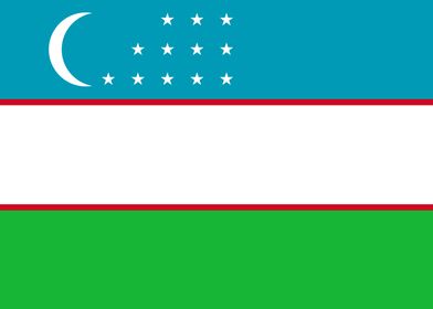 UZBEKISTAN Flag
