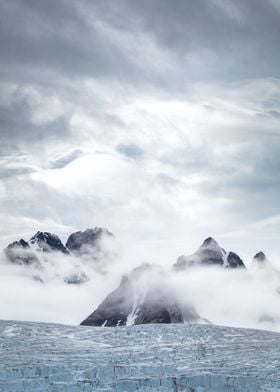 Through the glacier