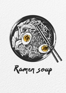 Color Ramen Soup