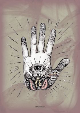 Hand with An Eye  4