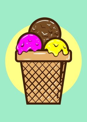 Ice cream vector design