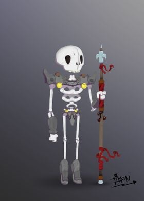 Skeleton bandit warrior 
