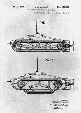 No414 Submarine and tank