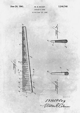 No485 Barbers comb