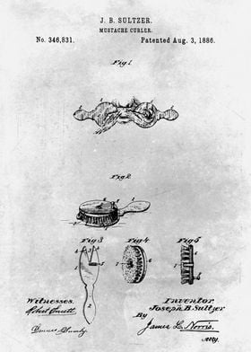 No495 Mustache curler