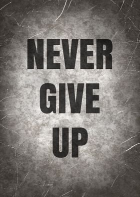 Never Give Up Quote