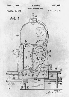 No446 Robot amusement ride