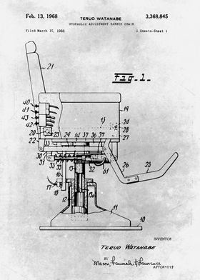 No490 Barber chair