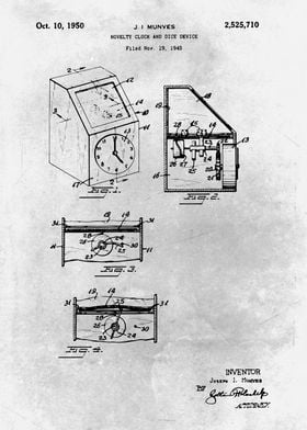 No441 Clock and dice devic