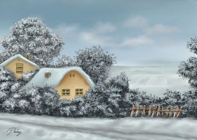 Farm in winter